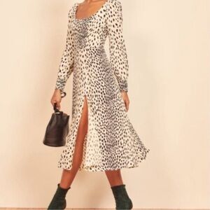 Reformation Alessi Dalmatian Print Dress Size 2